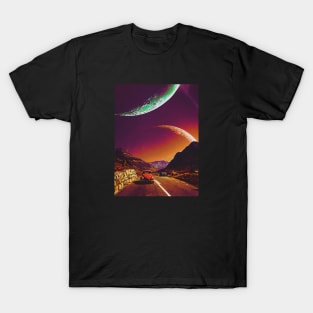 Planetary Route - Retro Futurism T-Shirt